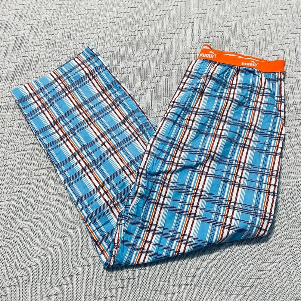 Puma plaid pj pants